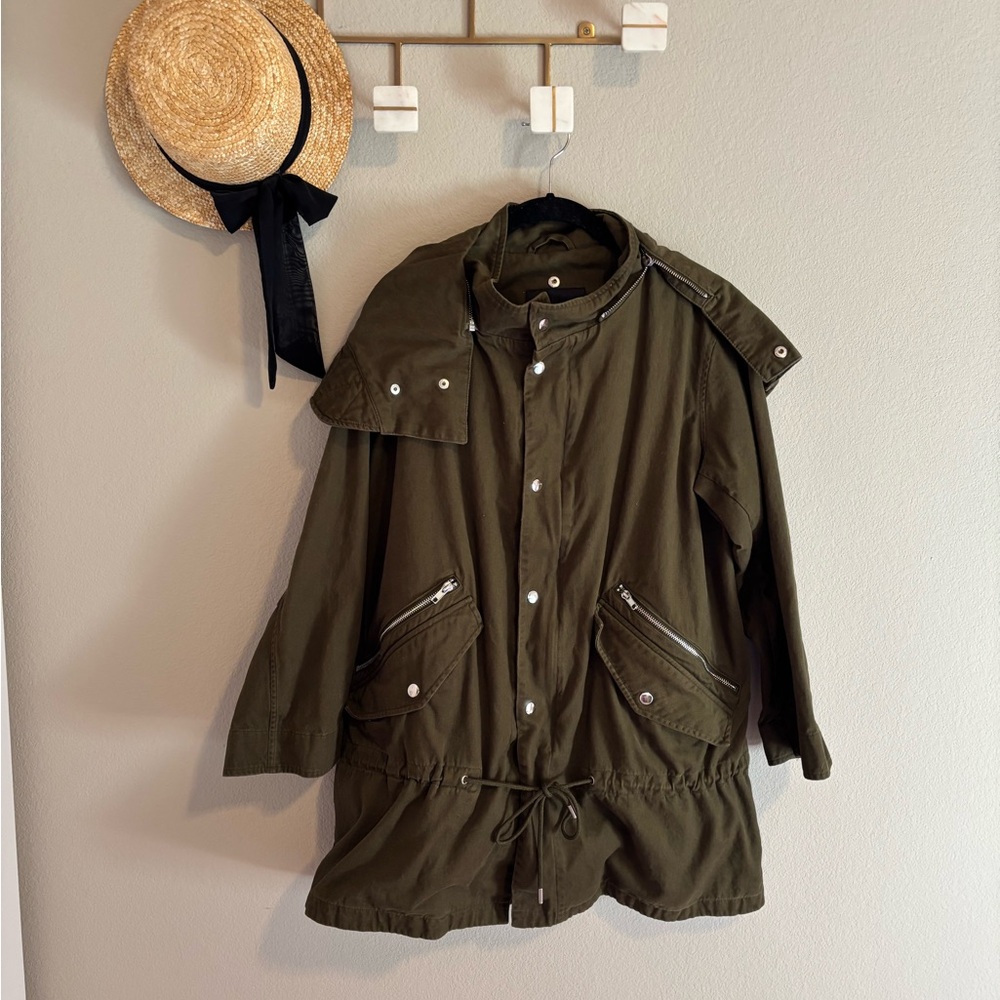Maje Utility Military Style Jacket Size 1 Small